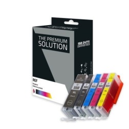 Canon C550XL/C551XL Pack x 5 compatible avec PGI550PGBKXL