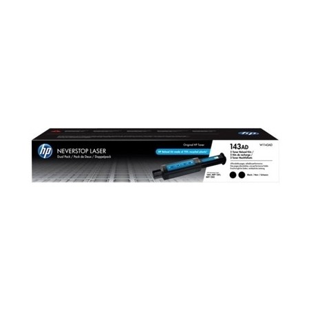 Hp 143AD - Pack x 2 Toner originale W1143AD, 143AD - Black