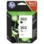 hp 303 B/CL Pack x 2 original 3YM92AE - Noir + Tricolor