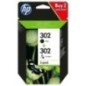 hp 302 XL Pack x 2 original X4D37AE - Noir + Tricolor