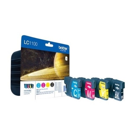 Brother B1100 Pack x 4 original LC1100VALBP - Noir Cyan Magenta Jaune
