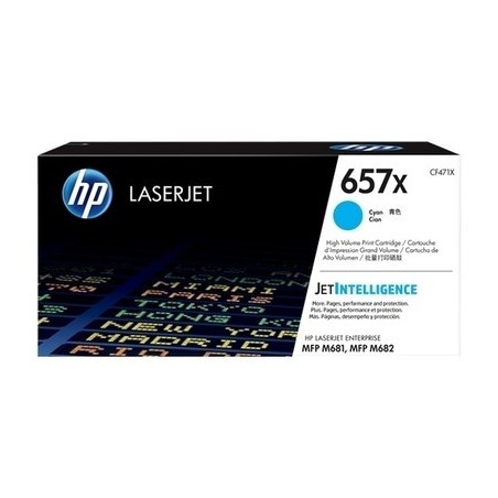 Hp 657X - Toner originale CF471X, 657X - Cyan