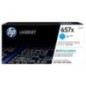 Hp 657X - Toner originale CF471X, 657X - Cyan