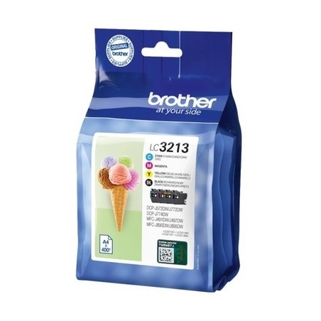 Brother KLC3213 Pack x 4 original LC3213VALDR - Noir Cyan Magenta Jaune
