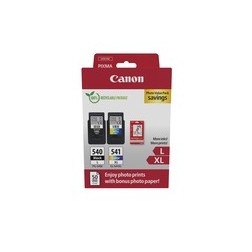 Canon 540L/541XL - Pack x 2 jet d'encre authentique + 50 PP 5224B013 - Black + Tricolor