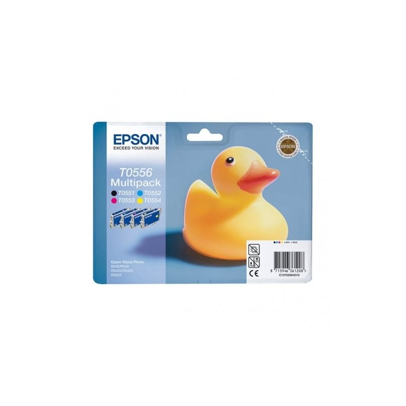 Epson 556 Pack x 4 original C13T05564010 - Noir Cyan Magenta Jaune