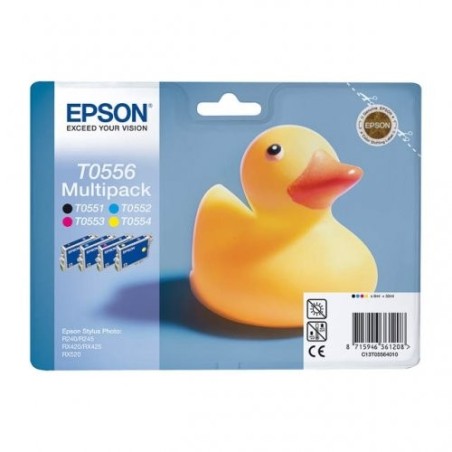 Epson 556 Pack x 4 original C13T05564010 - Noir Cyan Magenta Jaune