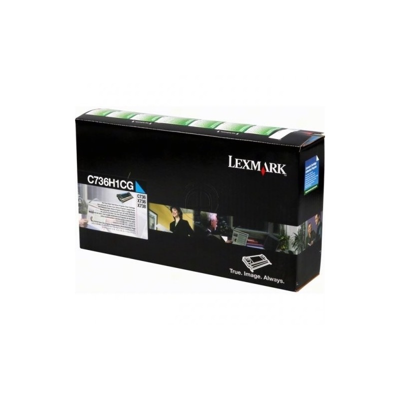 Lexmark 0C736H1CG - Toner originale RETURN 0C736H1CG - Cyan