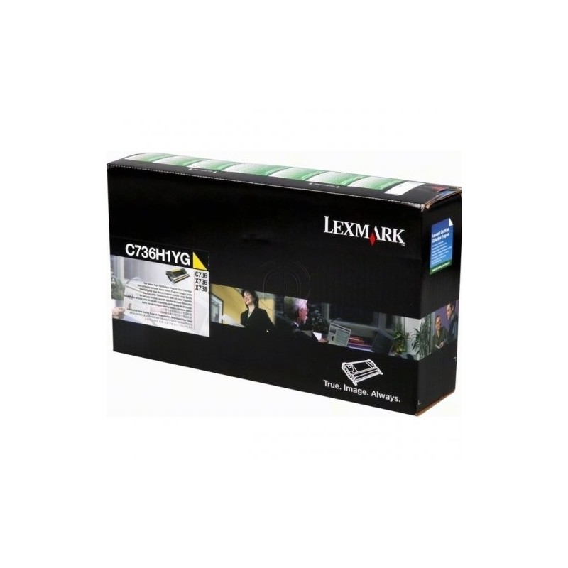 Lexmark 0C736H1YG - Toner originale RETURN 0C736H1YG - Yellow