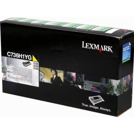 Lexmark 0C736H1YG - Toner originale RETURN 0C736H1YG - Yellow