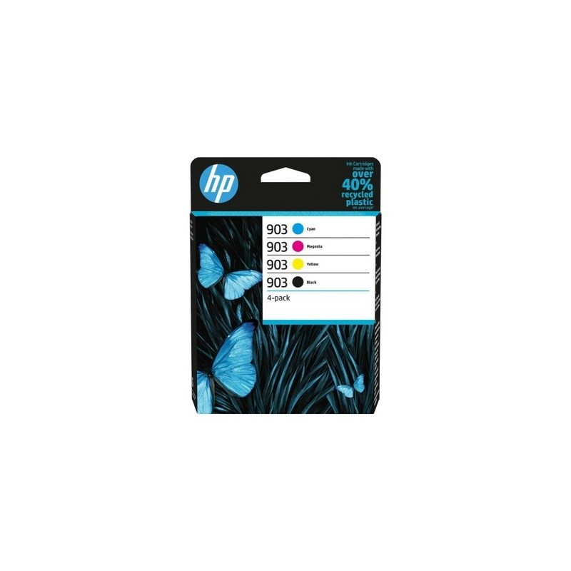 hp 903 B/CL Pack x 4 original 6ZC73AE - Noir Cyan Magenta Jaune
