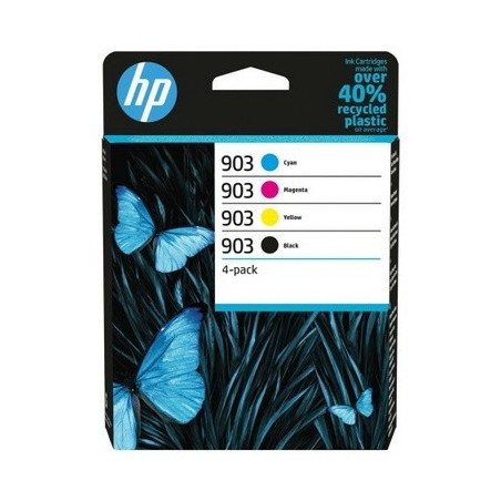 hp 903 B/CL Pack x 4 original 6ZC73AE - Noir Cyan Magenta Jaune