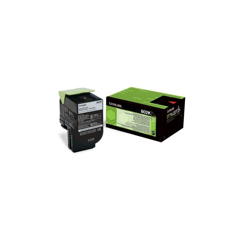 Toner originale Lexmark 80C20K0 - noir