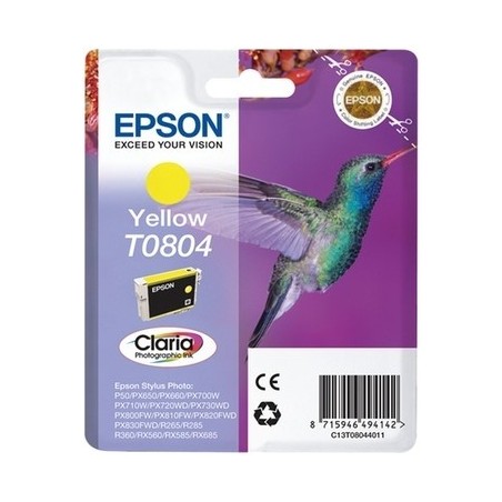 Epson 804 Cartouche originale C13T08044011 - Jaune
