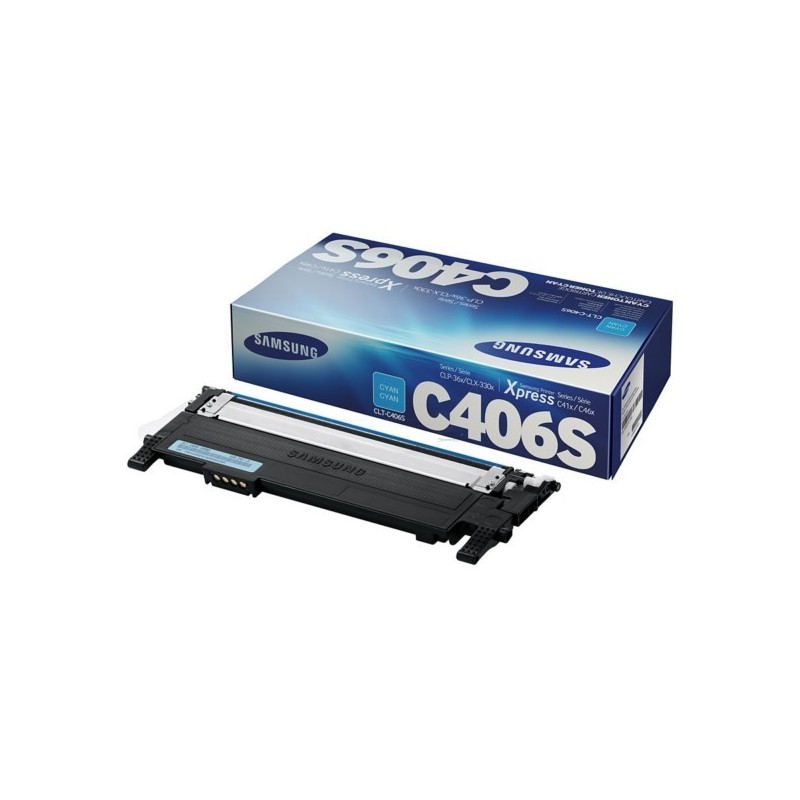 Toner originale Samsung CLT-C406SELS - Cyan