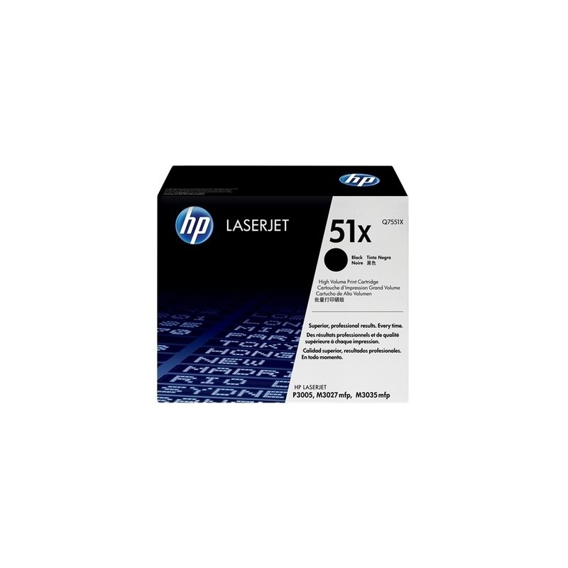 Toner originale Hp Q7551X - Noir