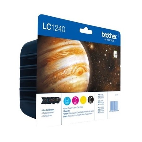 Brother B1240 Pack x 4 authentique LC1240 - Noir Cyan Magenta Jaune