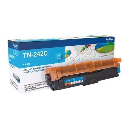 Toner authentique Brother TN-242C - Cyan