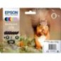 Epson T3788 Pack x 6 original C13T37884010 - Noir Cyan Magenta Jaune