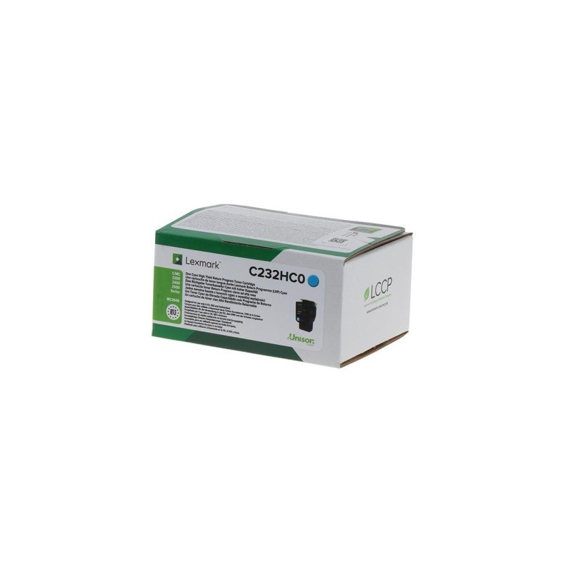 Toner originale Lexmark C232HC0 - Cyan