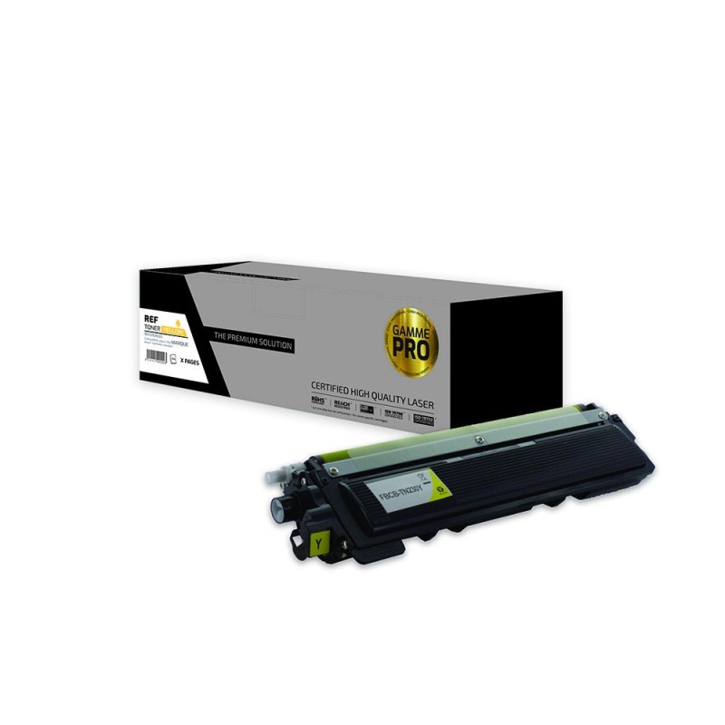 Brother TN230Y - Toner 'Gamme PRO' compatible avec TN-210, 240, 230, 290 - Jaune