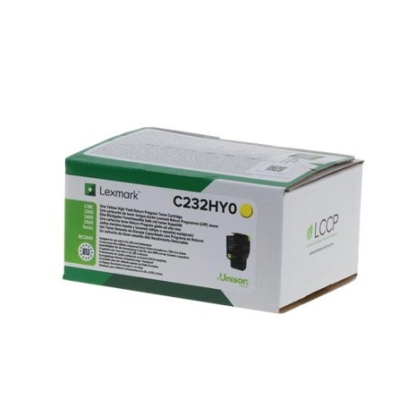 Toner originale Lexmark C232HY0 - Jaune