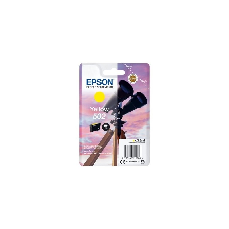 Epson 502 Y Cartouche originale T02V440 - Jaune
