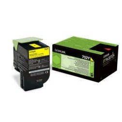 Toner authentique Lexmark 70C20Y0 - Jaune