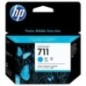 hp 711C Pack x 3 originale CZ134A - Cyan