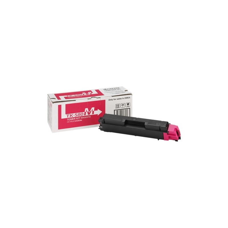 Kyocera Mita TK 580 - Toner originale 1T02KTBNL0, TK580M - Magenta