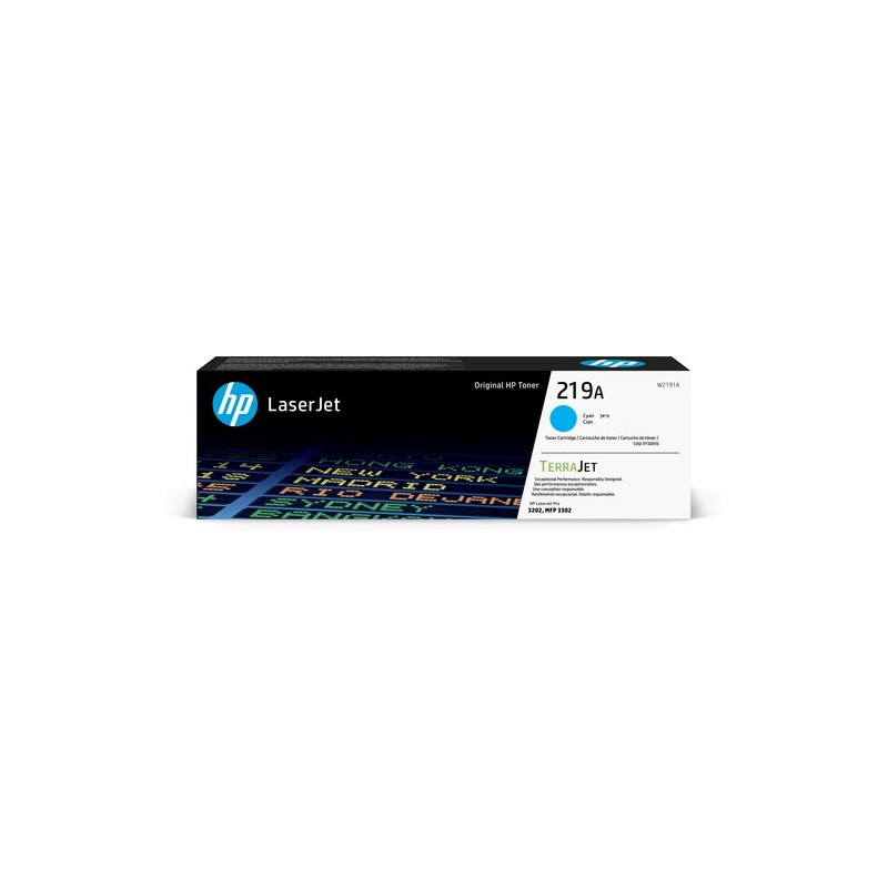 Hp 219A - Toner originale W2191A, 219A - Cyan