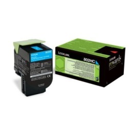 Toner authentique Lexmark 80C2HC0 - Cyan