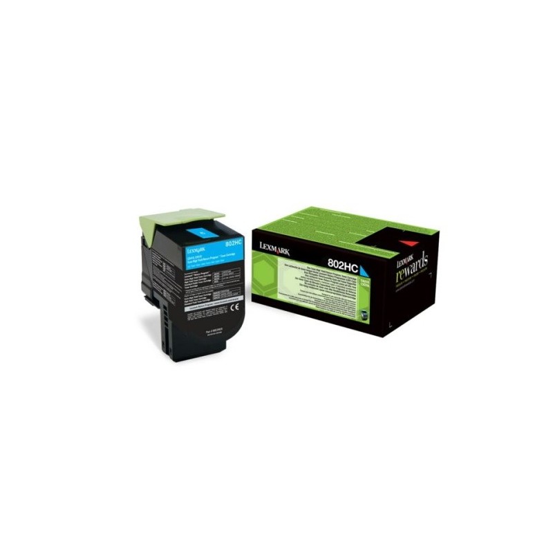 Toner originale Lexmark 80C2HC0 - Cyan