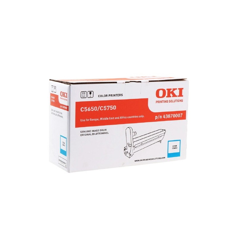 OKI C5650 - Tambour originale 43870007 - Cyan