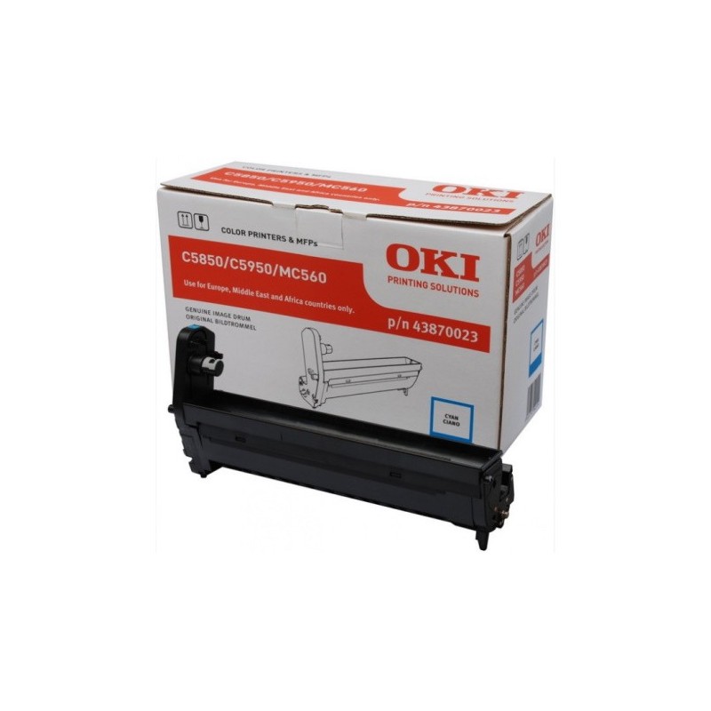 OKI 5850 - Tambour originale 43870023 - Cyan