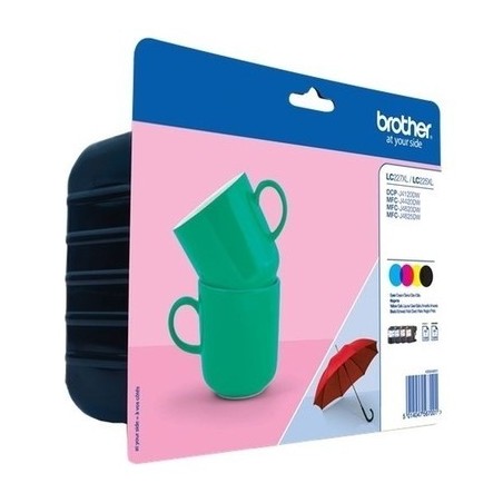 Brother 227XL / LC225XL Pack x 4 original LC227 XLVALBP - Noir Cyan Magenta Jaune