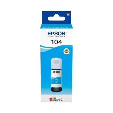 Flacon d'encre originale Epson 104 - Cyan
