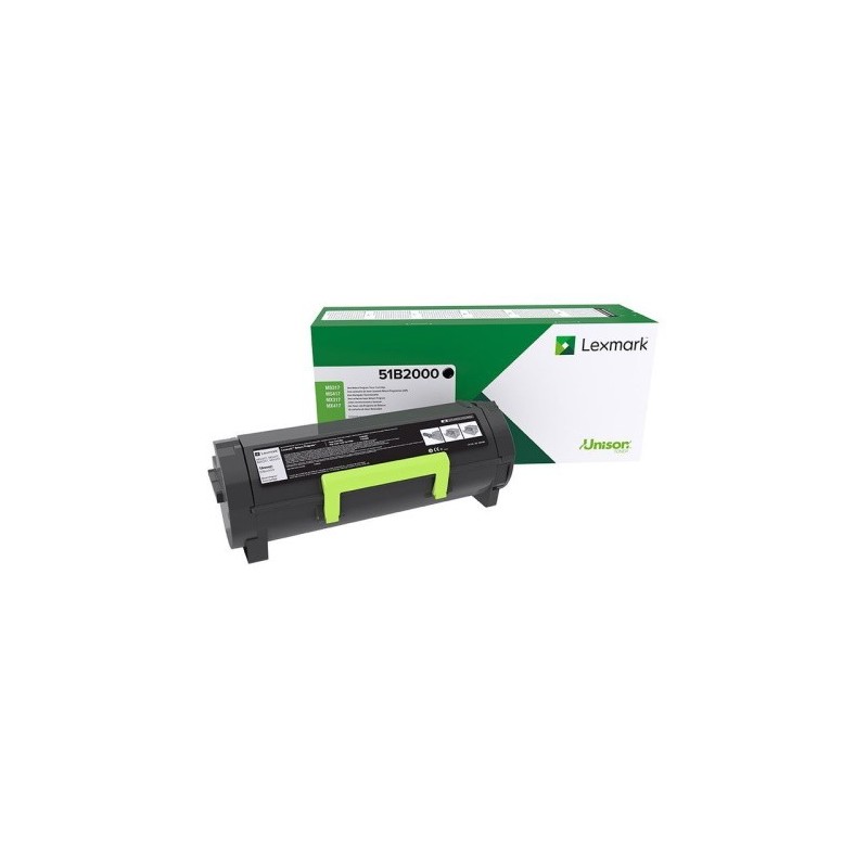 Toner originale Lexmark 51B2000 - noir