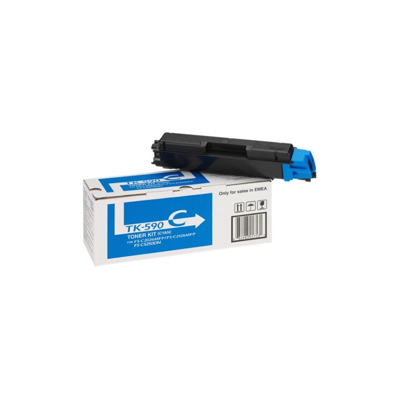 Kyocera Mita TK 590 - Toner originale 1T02KVCNL0, TK590C - Cyan