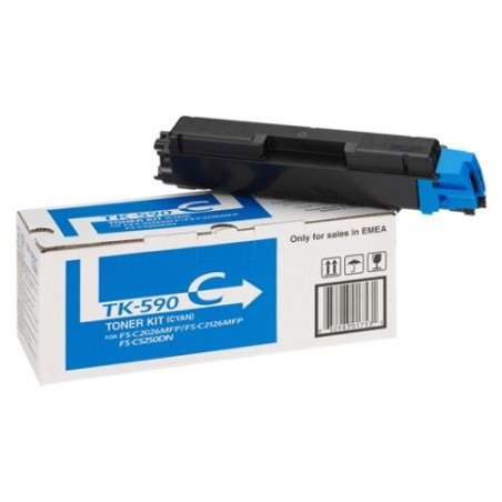 Kyocera Mita TK 590 - Toner originale 1T02KVCNL0, TK590C - Cyan