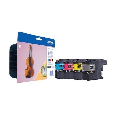 Brother KLC127XL/LC125XL Pack x 4 original LC127XLVALBP - Noir Cyan Magenta Jaune