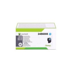 Toner authentique Lexmark 24B6008 - Cyan