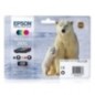 Epson 2636 Pack x 4 original C13T26364012 - Noir Cyan Magenta Jaune