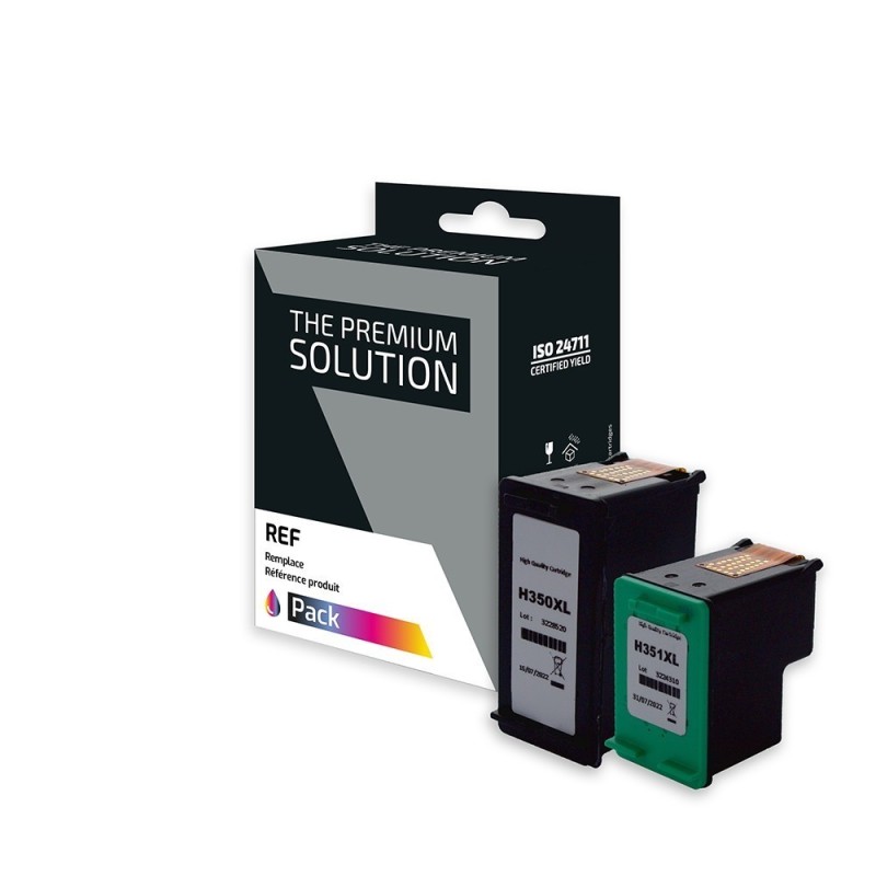 HP 339 / HP 344 Pack x 2 compatible avec C8767EE, C9363EE - Noir + Tricolor