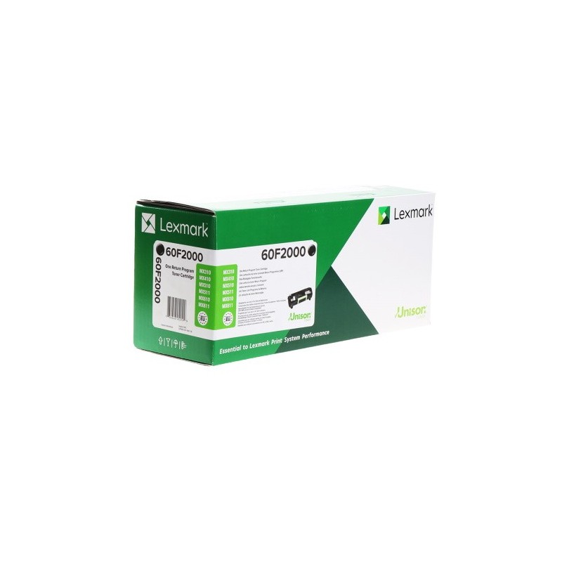 Toner originale Lexmark 60F2000 - noir