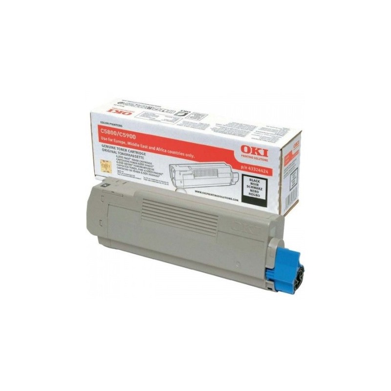 OKI C5800 - Toner originale 43324424 - Black