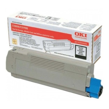 OKI C5800 - Toner originale 43324424 - Black