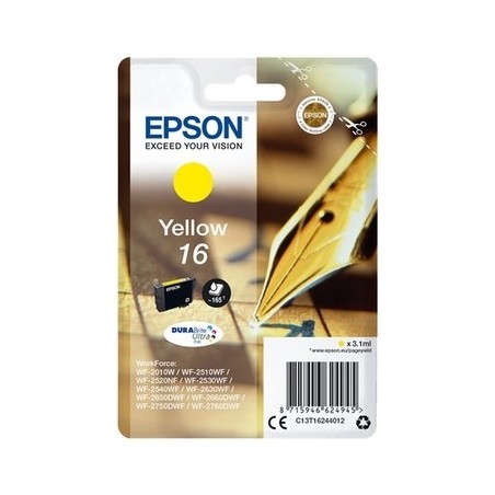 Epson T1624 Cartouche originale T162440 - Jaune