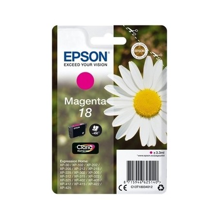 Epson T1803 Cartouche originale T180340 - Magenta