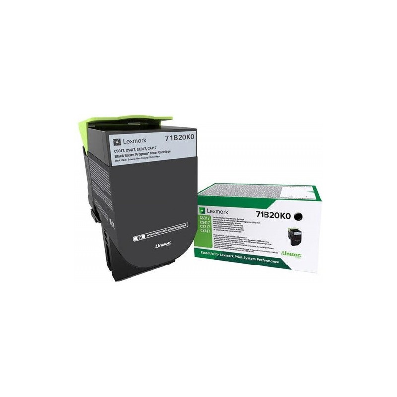Toner originale Lexmark 71B20K0 - noir